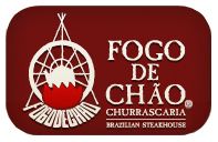 Churrascaria restaurant emblem in white